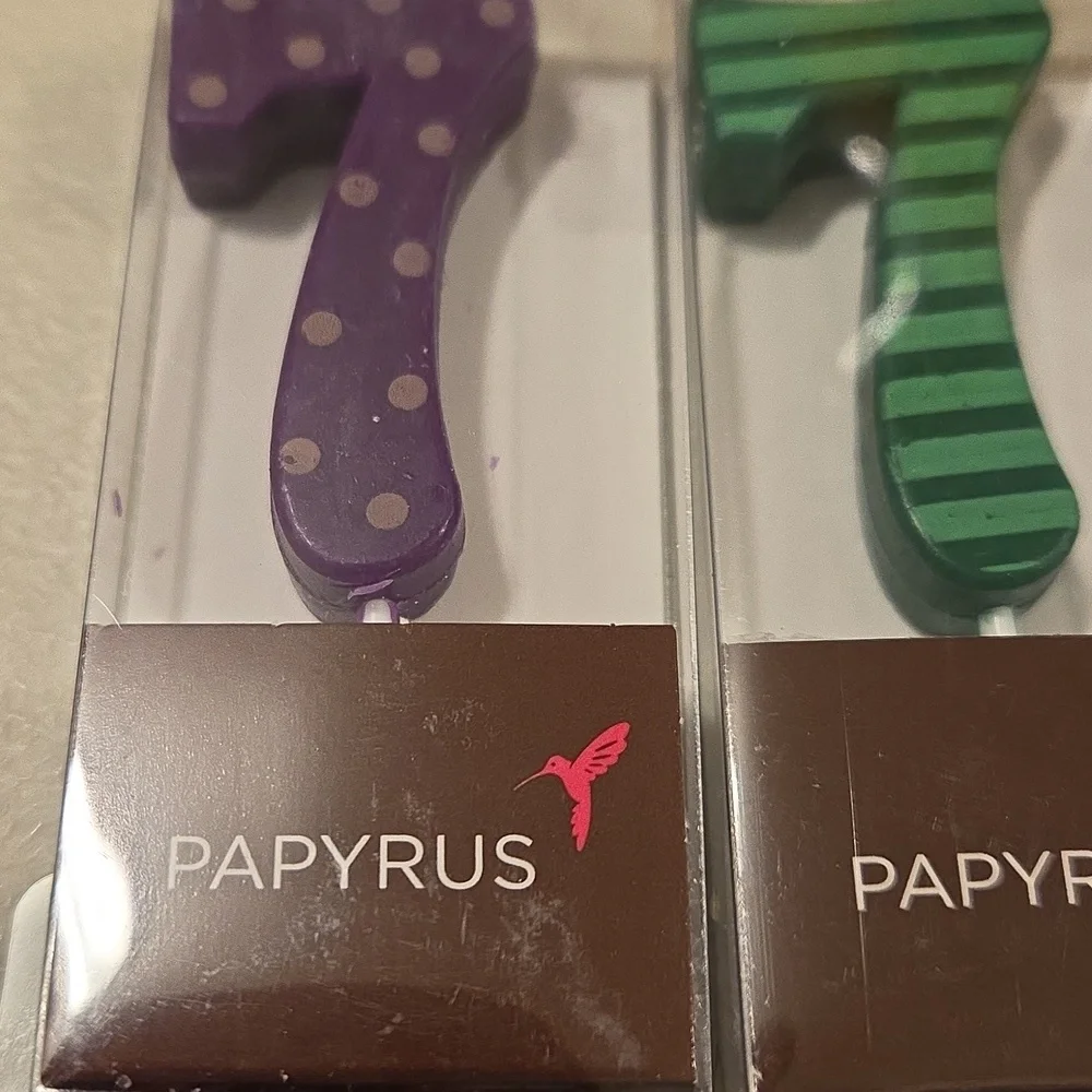 Papyrus Colorful Number 7 Cake Candles